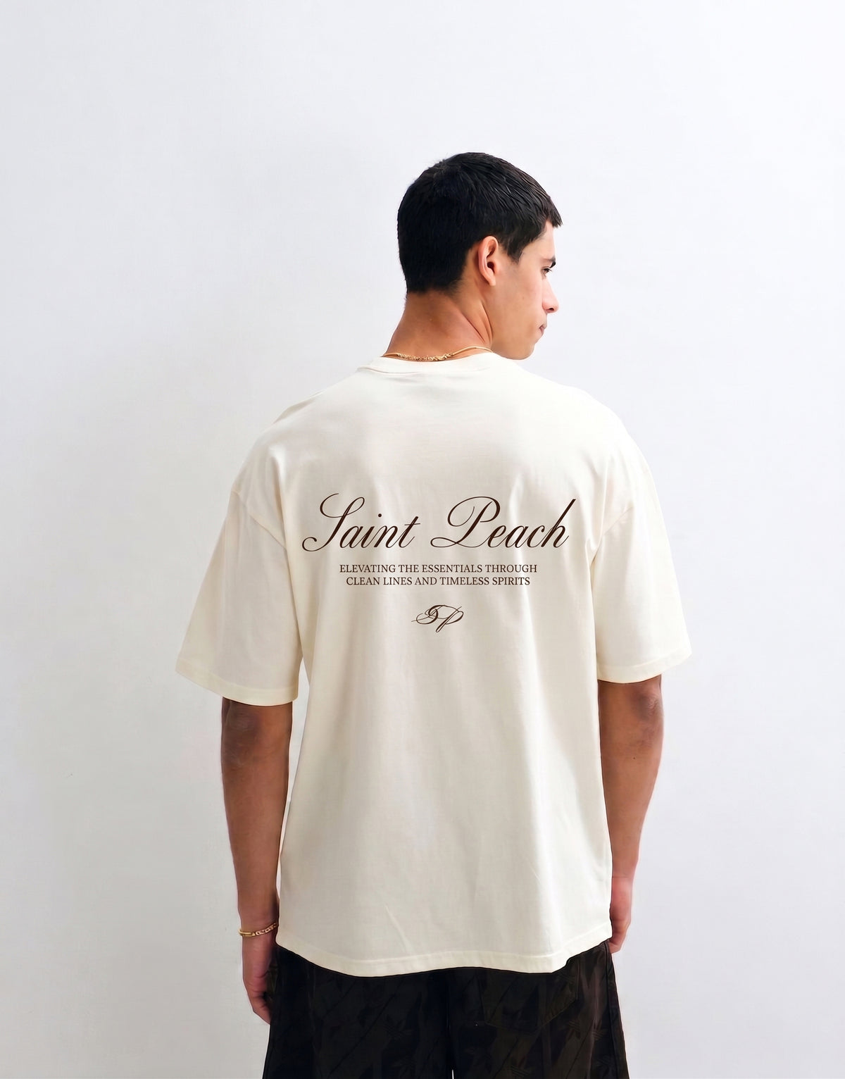 Unisex Cream Oversized T-shirt