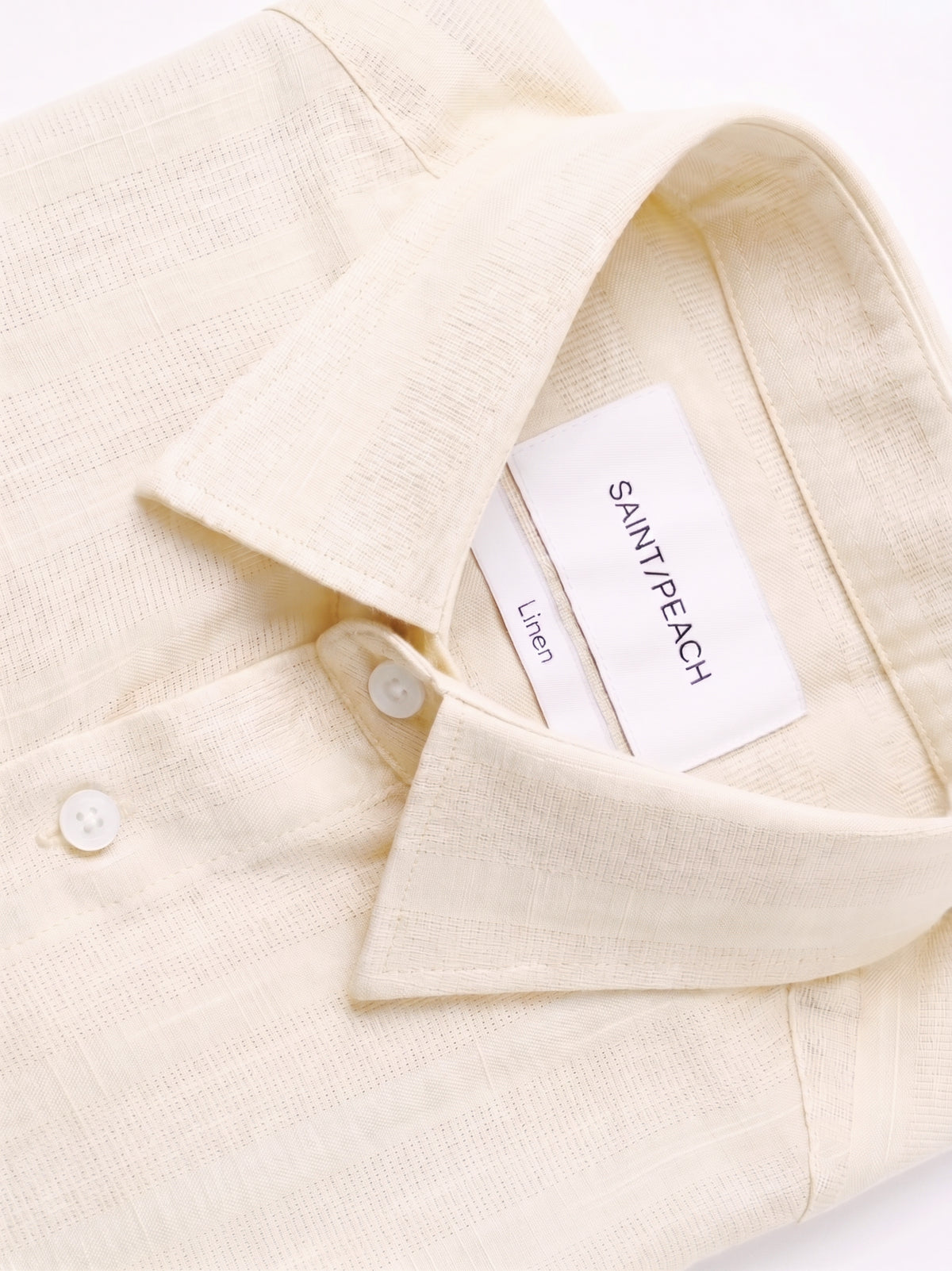 Cream Cotton Striped Shirt