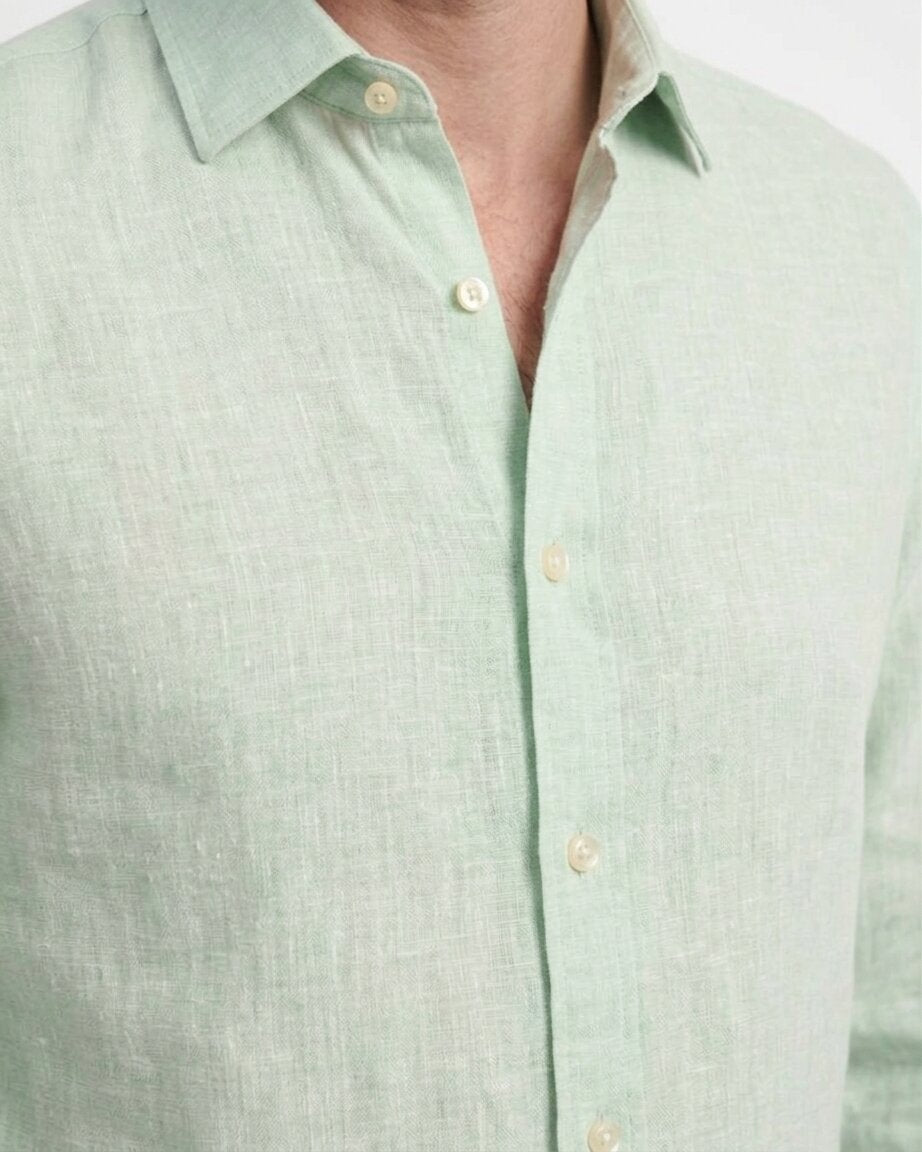 Pistachio Linen Shirt