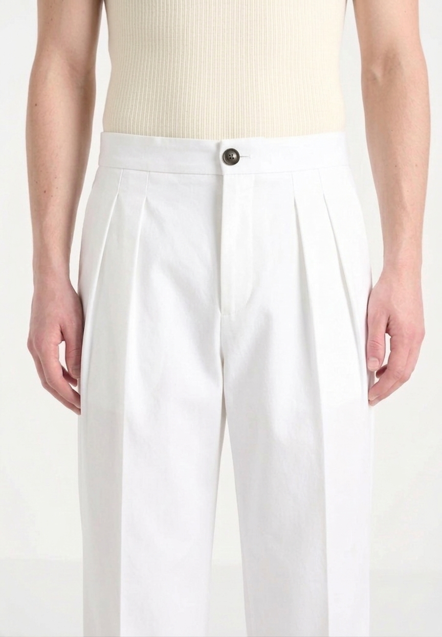 White Korean Pant