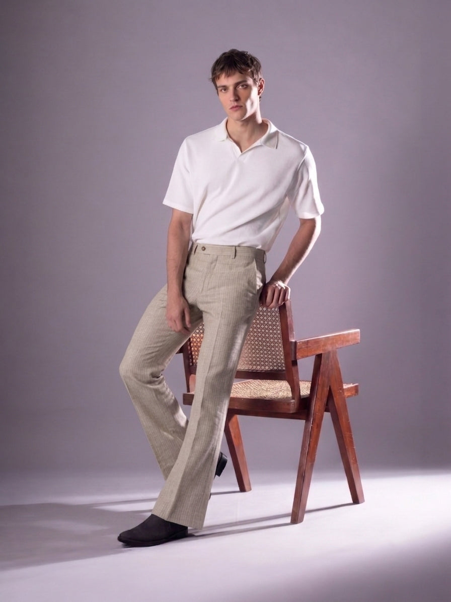 Desert Striped Bootcut Pant