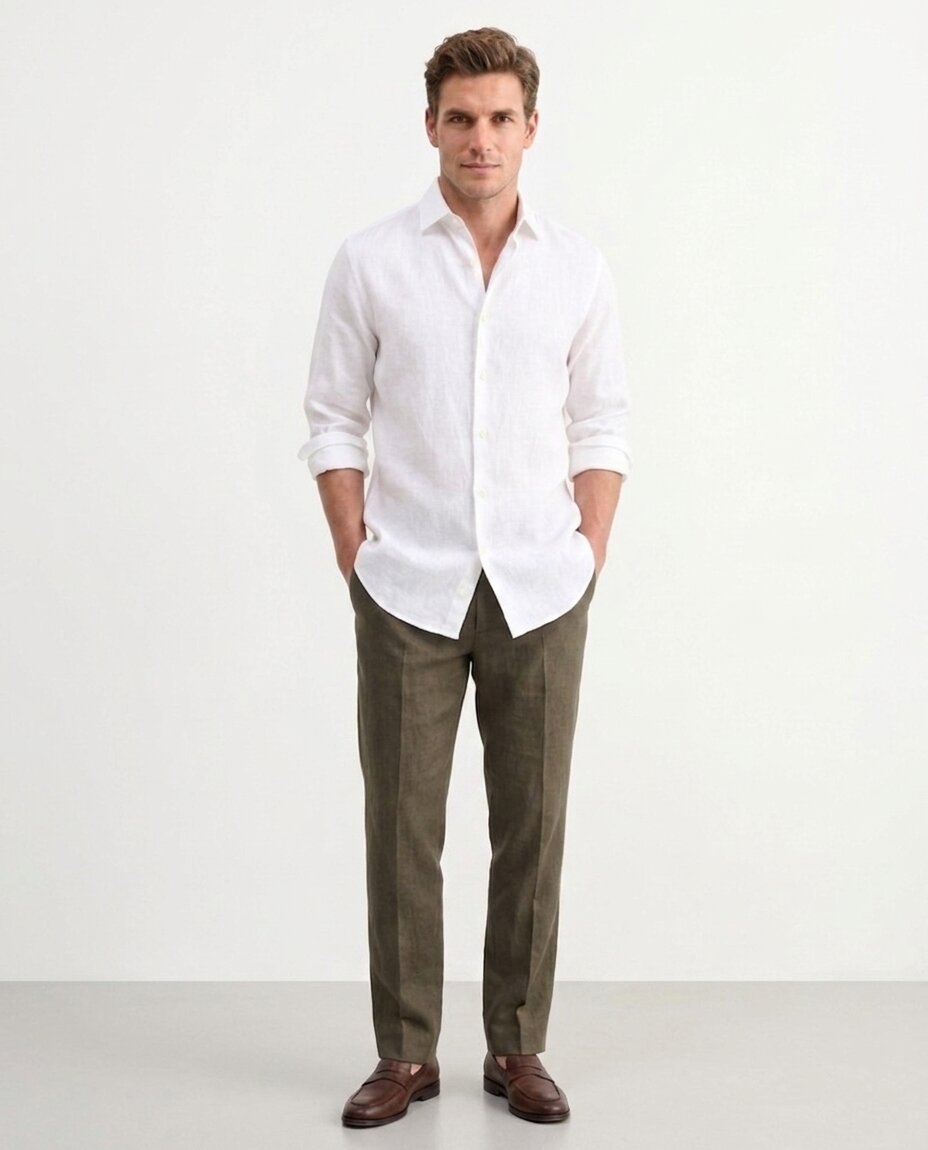 White Linen Shirt