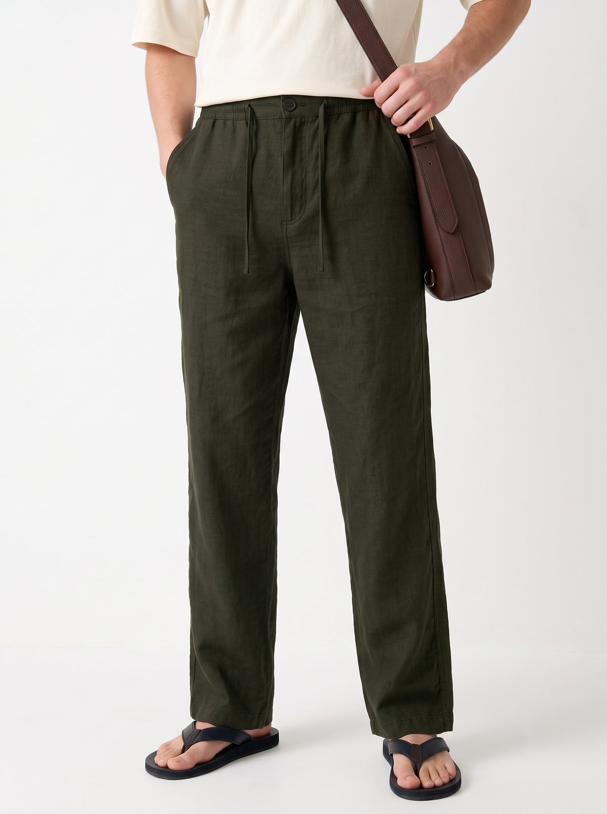 Forest Cotton Linen Pant