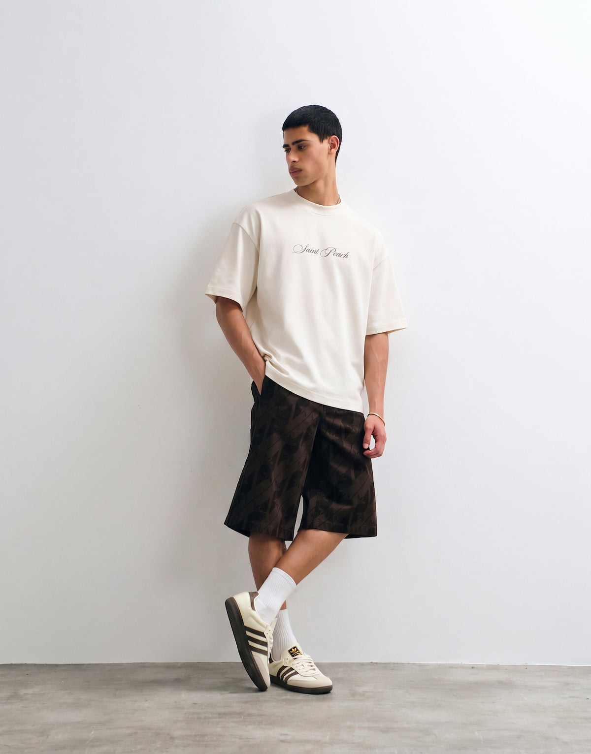Unisex Cream Oversized T-shirt