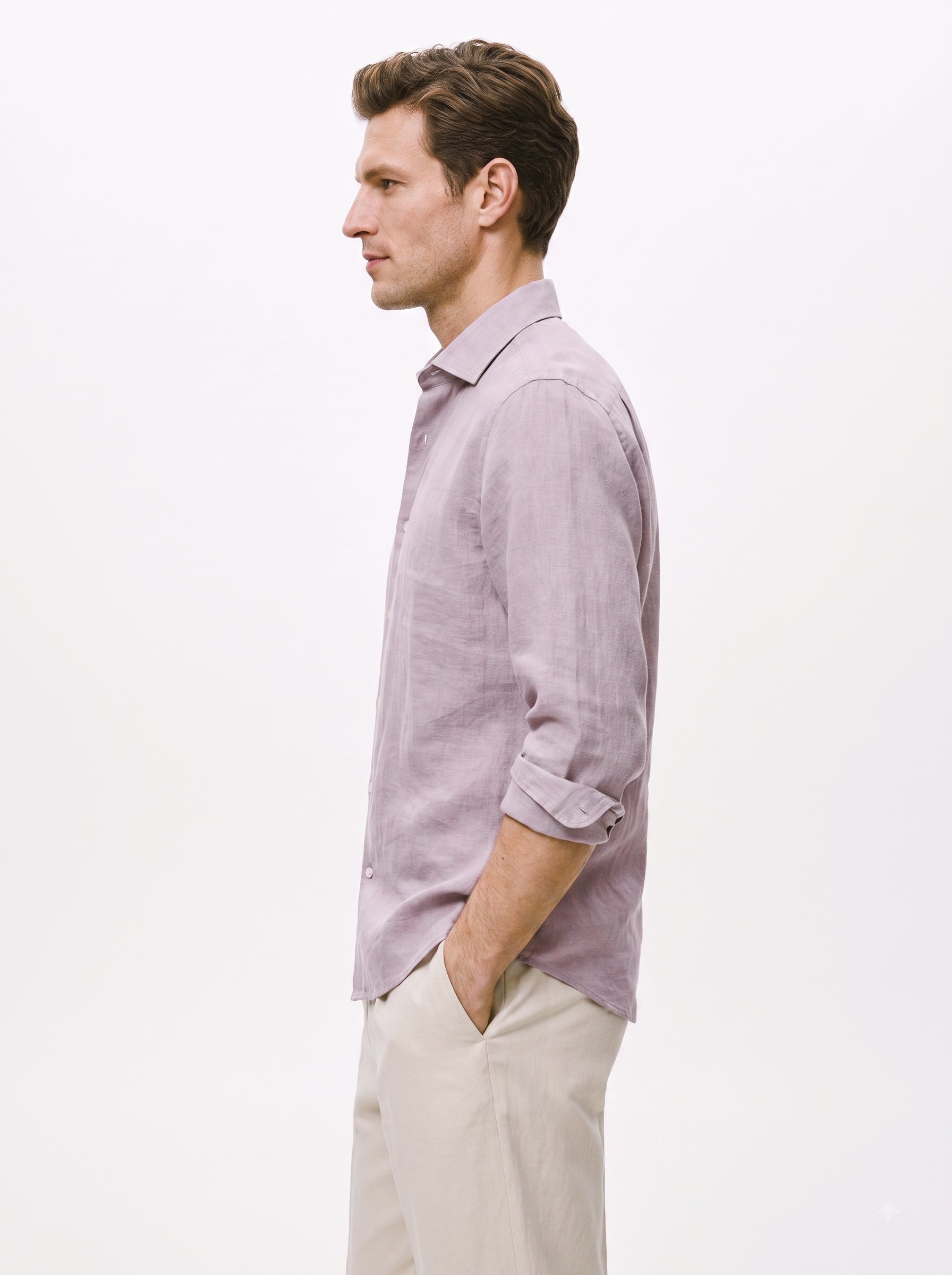 Lavender Linen Shirt