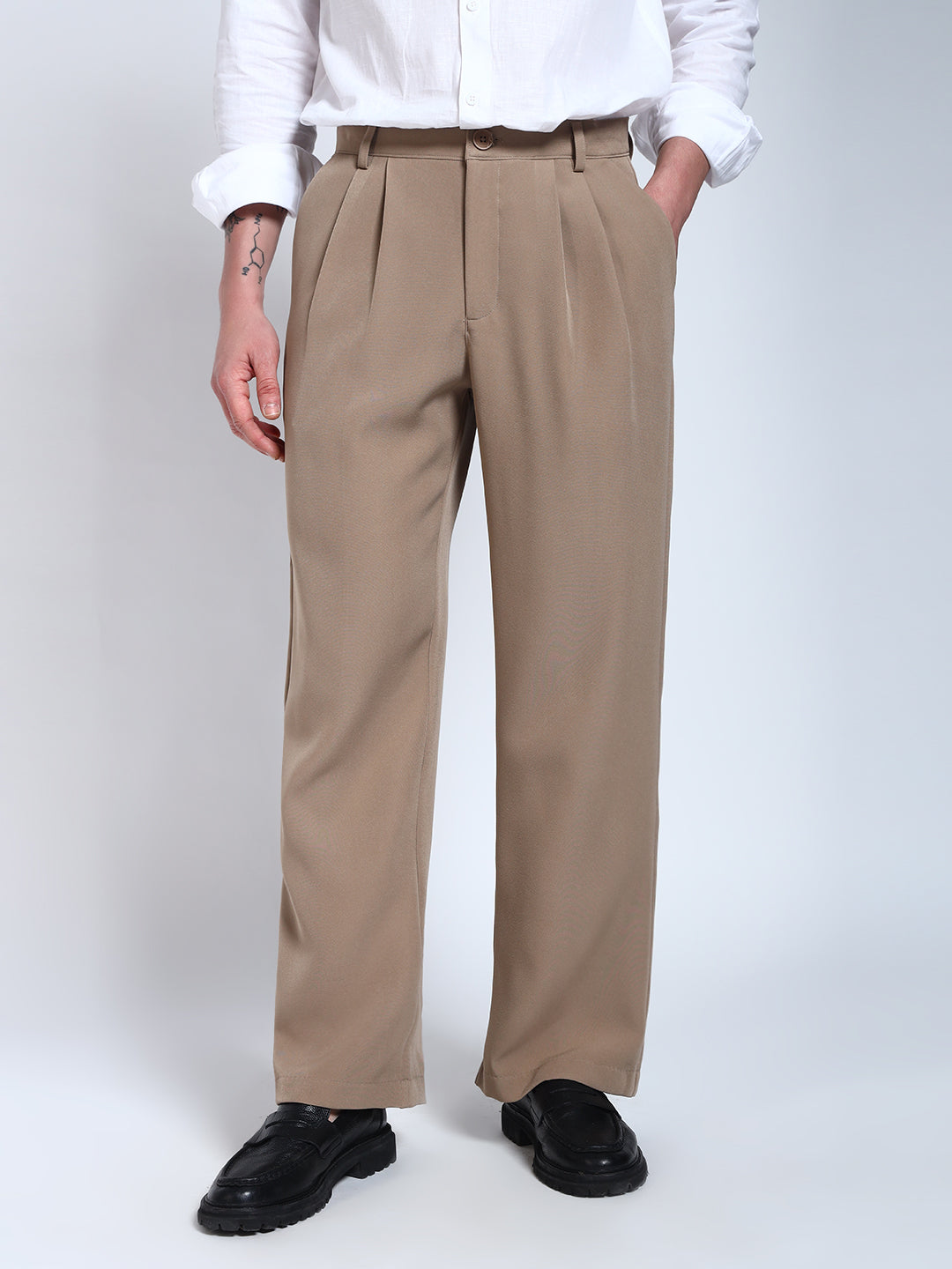 Beige Japanese Korean Pants