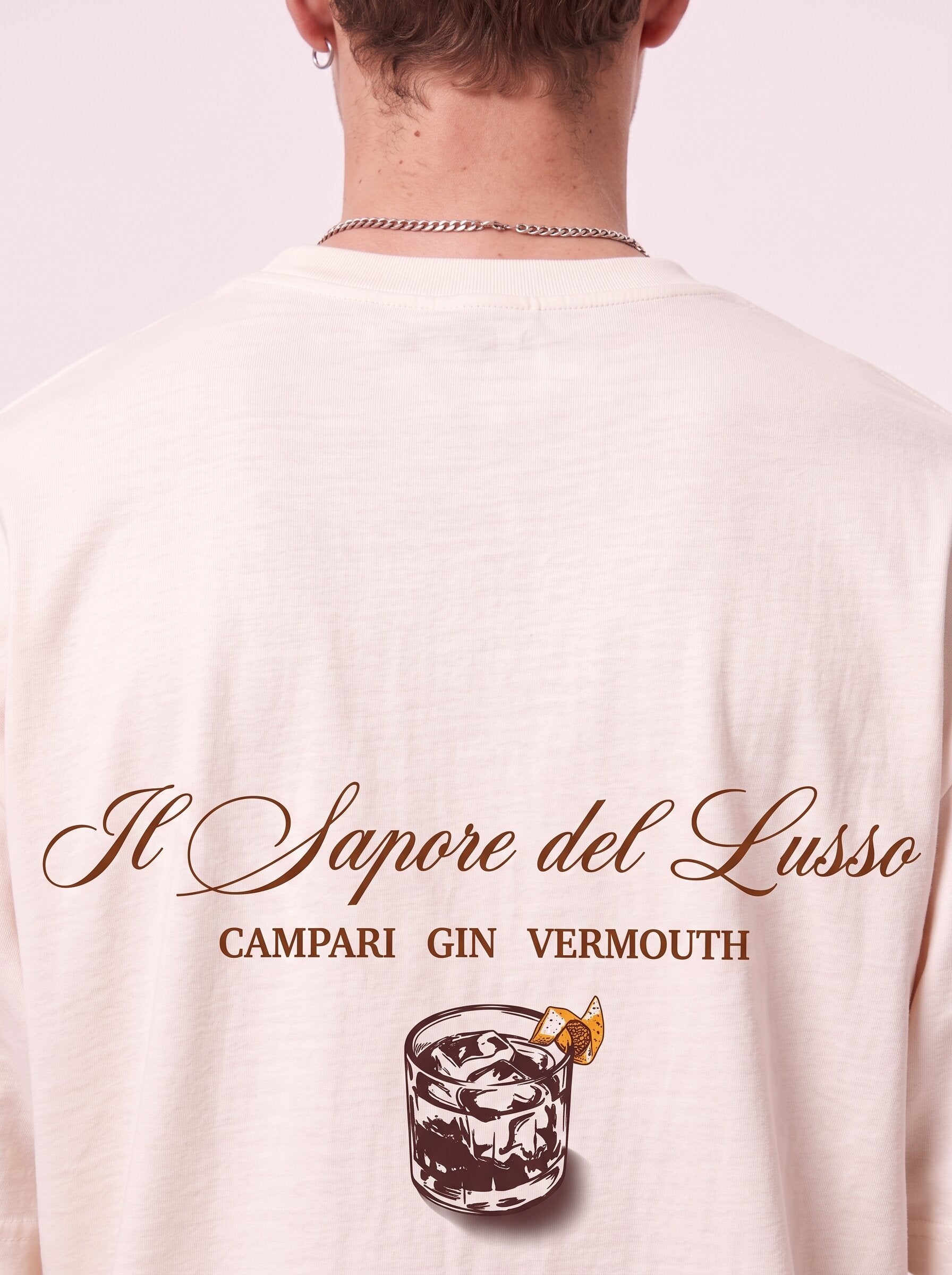 Unisex Cream Oversized T-shirt