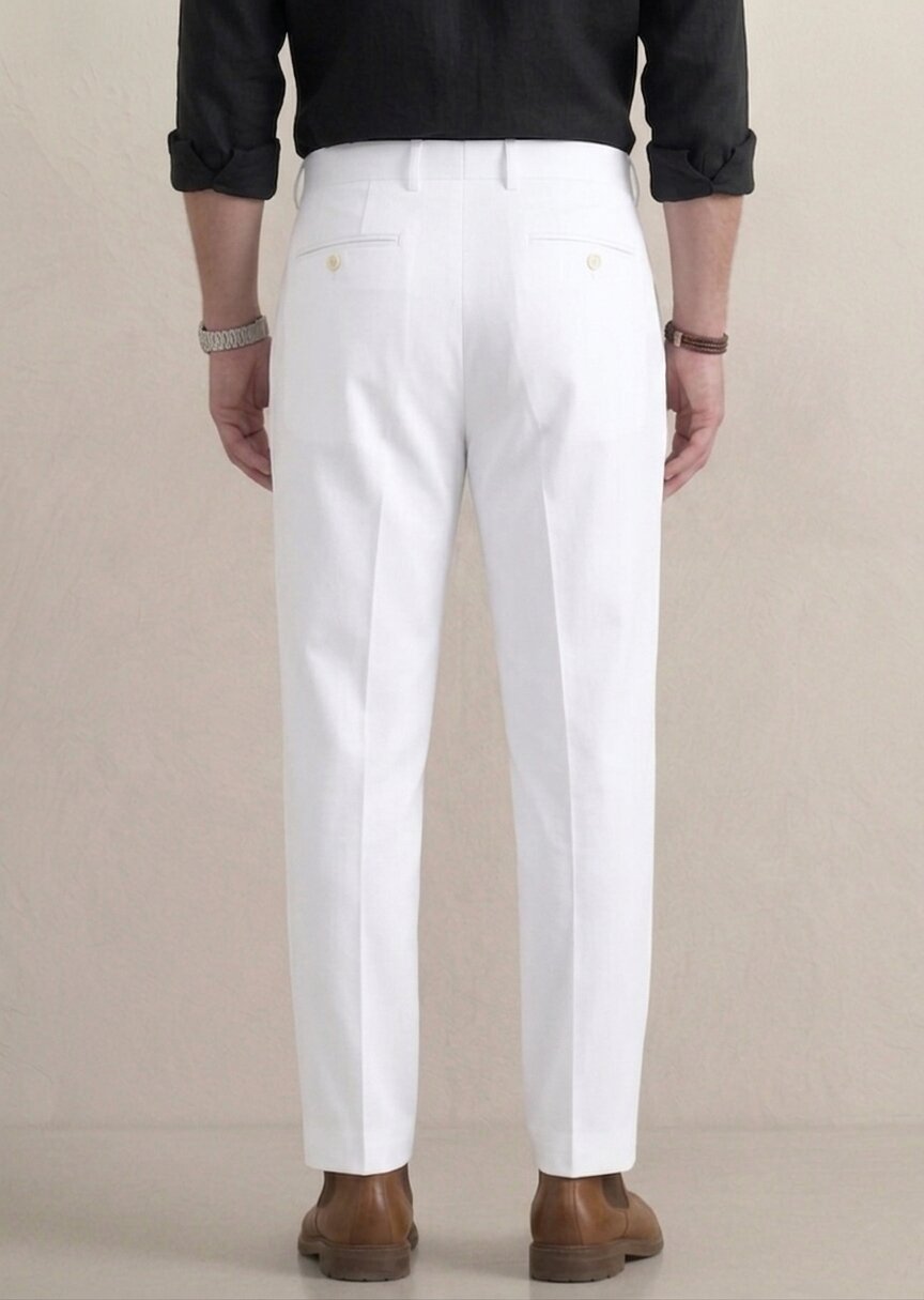 White Formal Pants