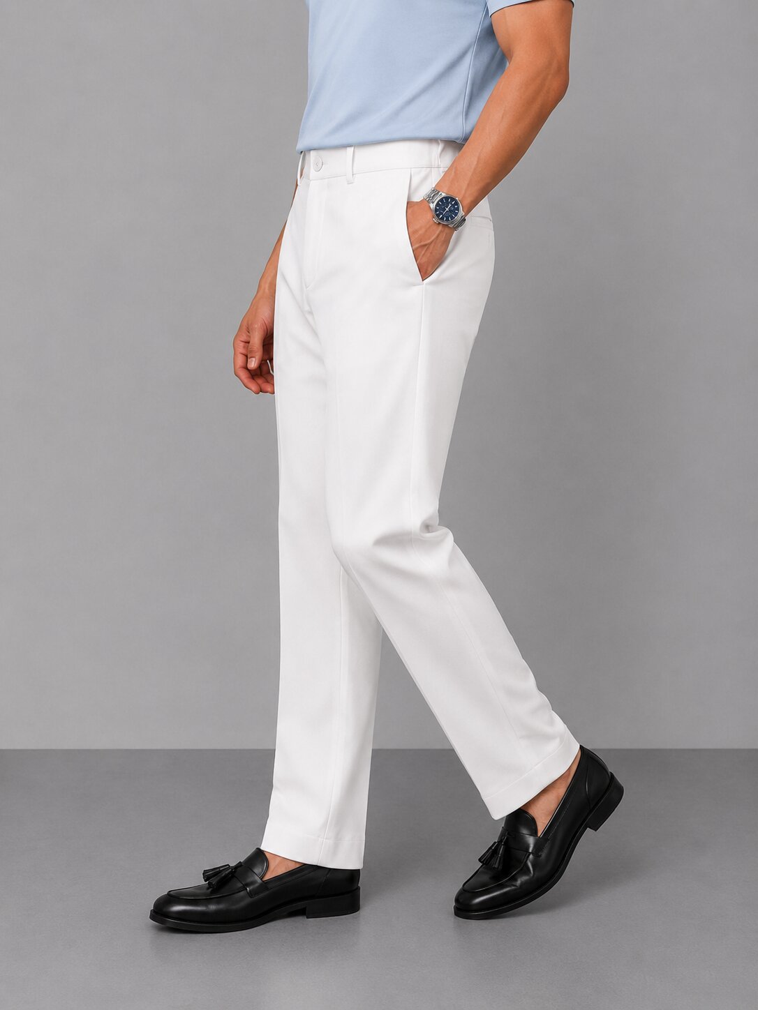 White Formal Pants