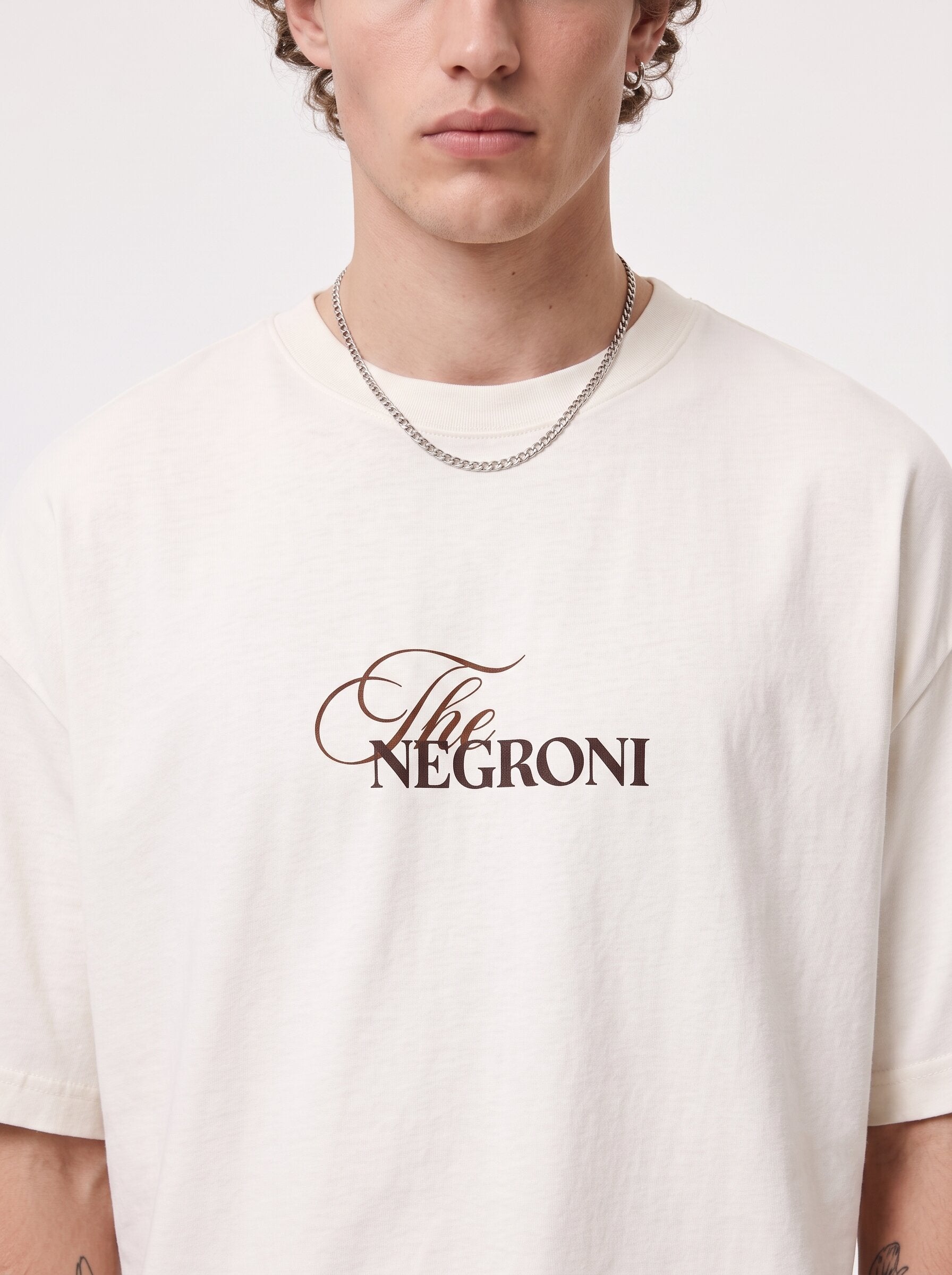 Unisex Cream Oversized T-shirt