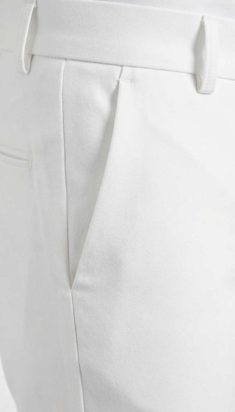 White Bootcut Pant