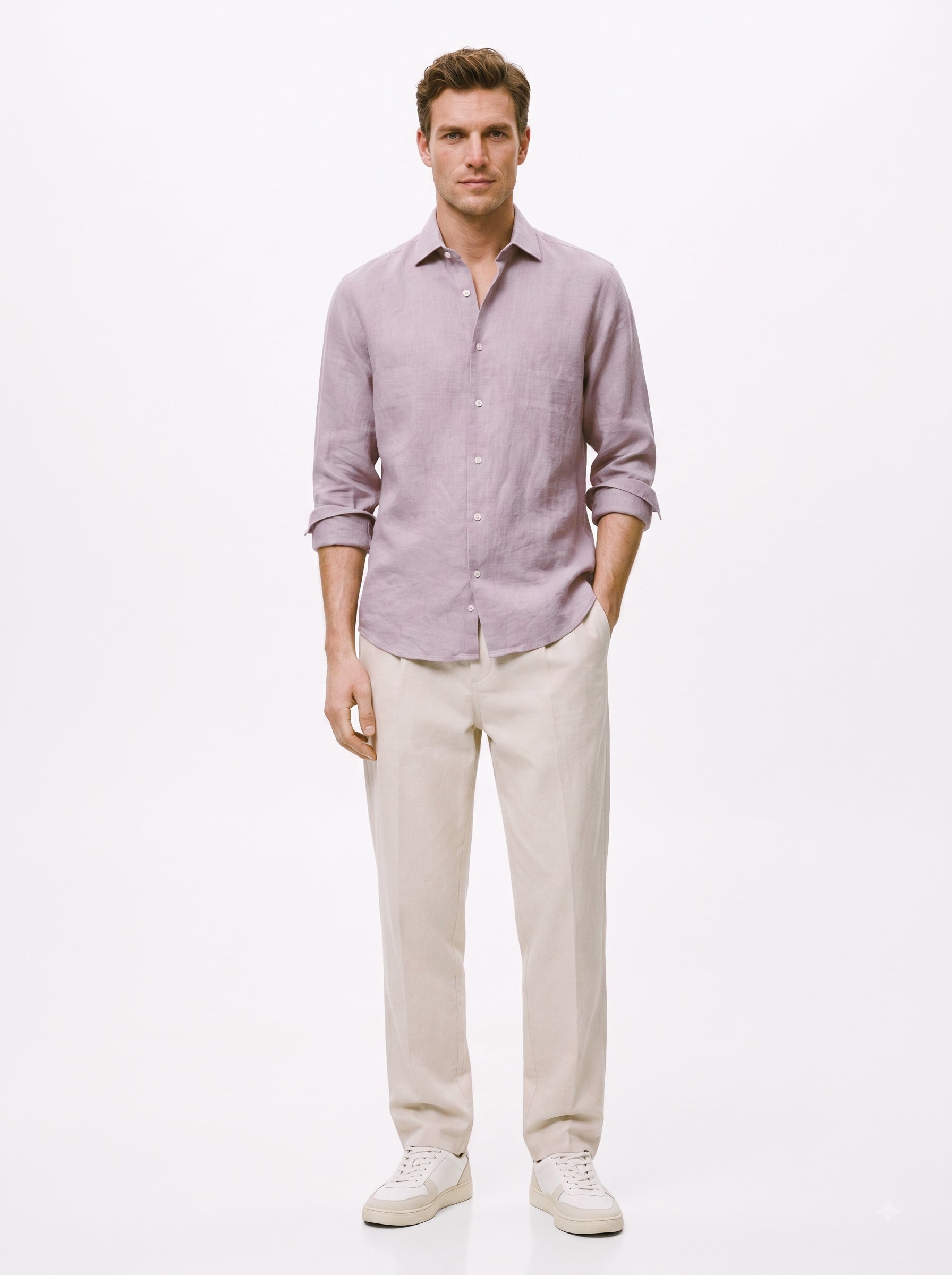 Lavender Linen Shirt