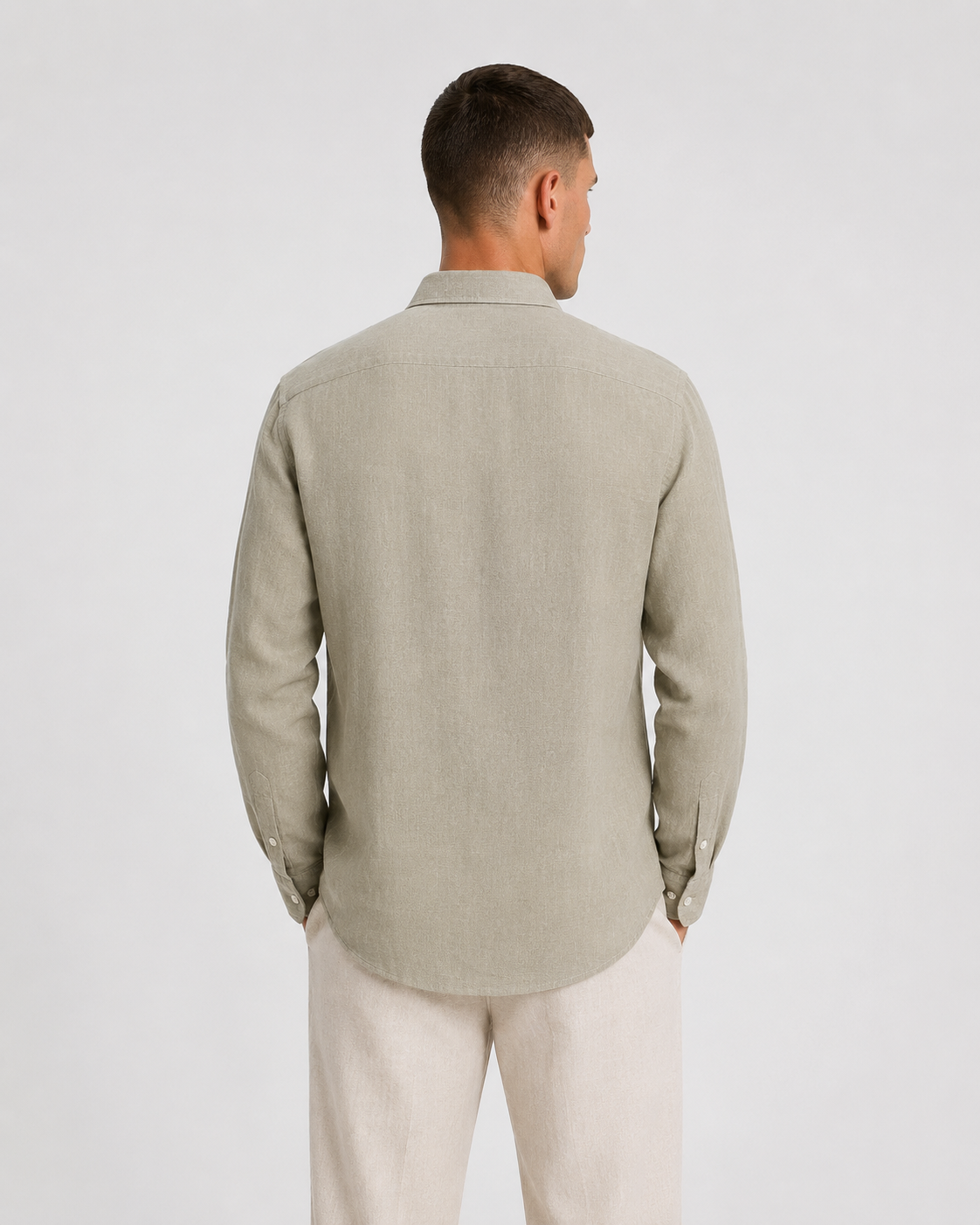 Sand Beige Linen Shirt