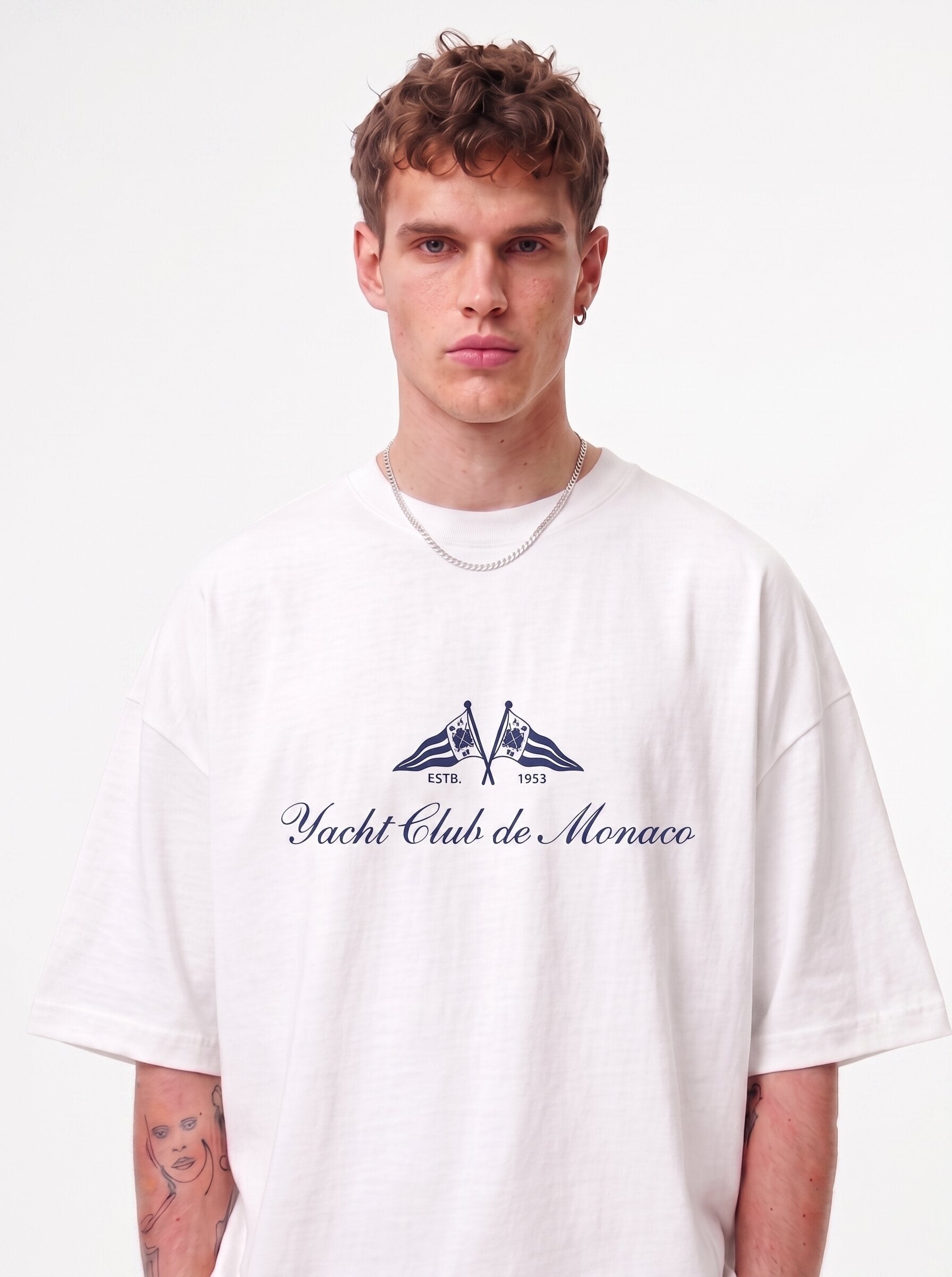 Unisex White Oversized T-shirt