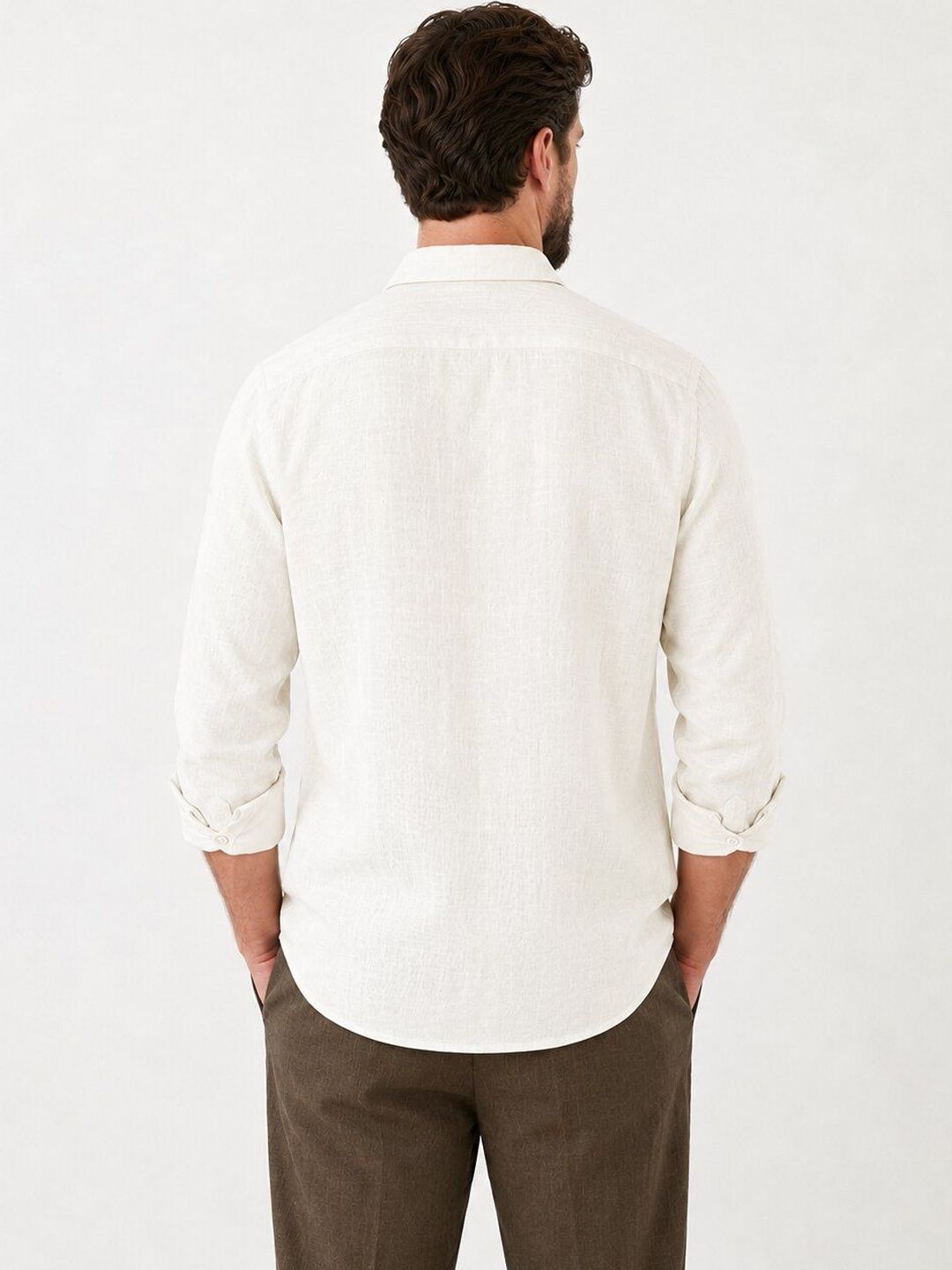 Cream Linen Shirt