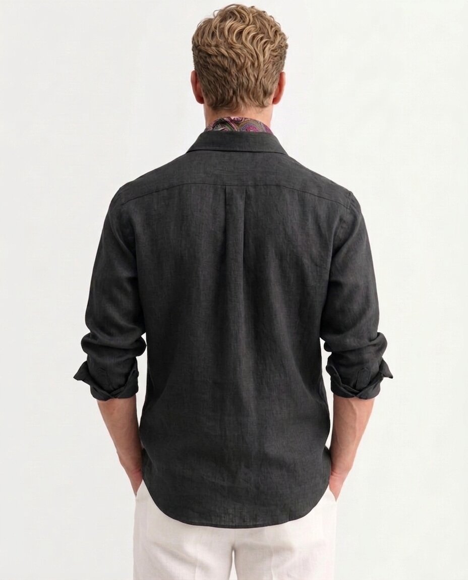 Black Linen Shirt