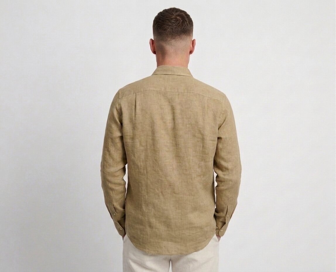 Khaki Linen Shirt