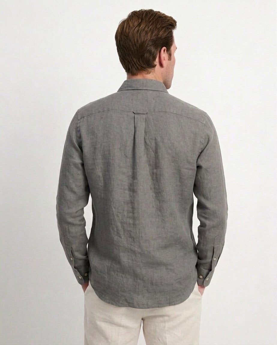 Charcoal Linen Shirt