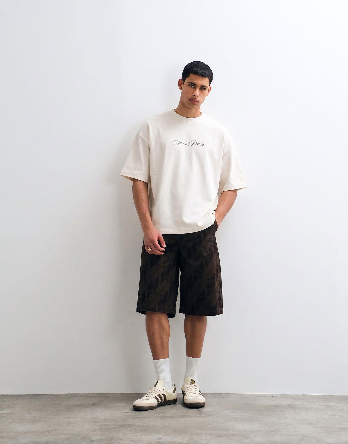 Unisex Cream Oversized T-shirt