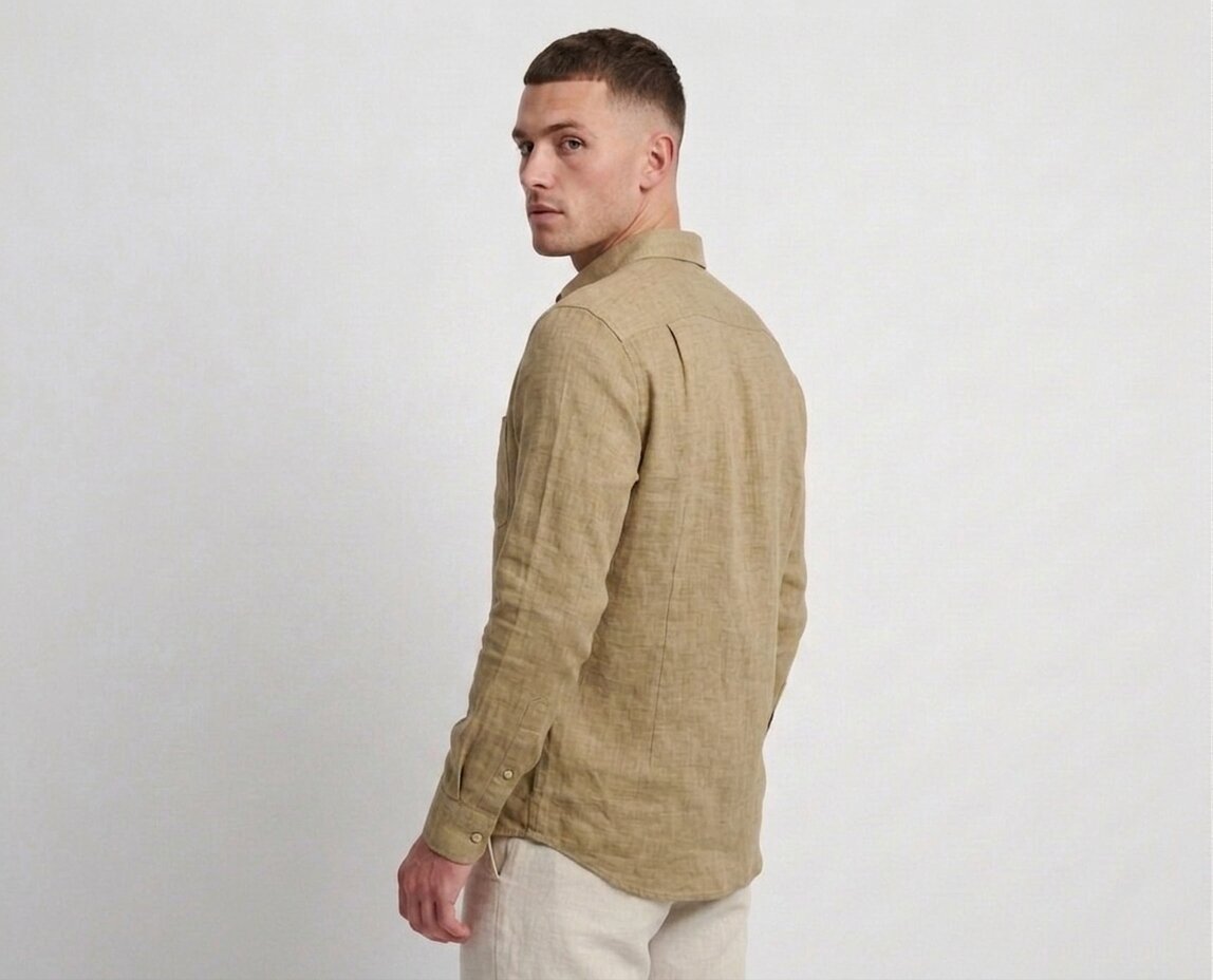 Khaki Linen Shirt