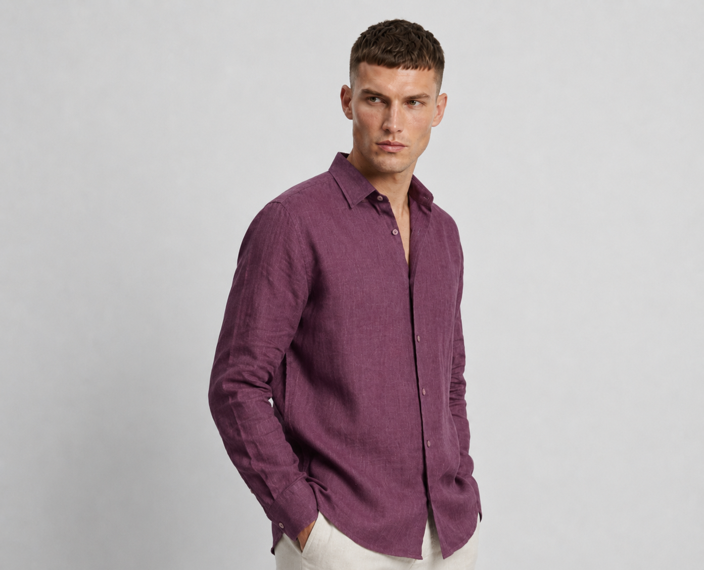 Dark Onion Linen Shirt