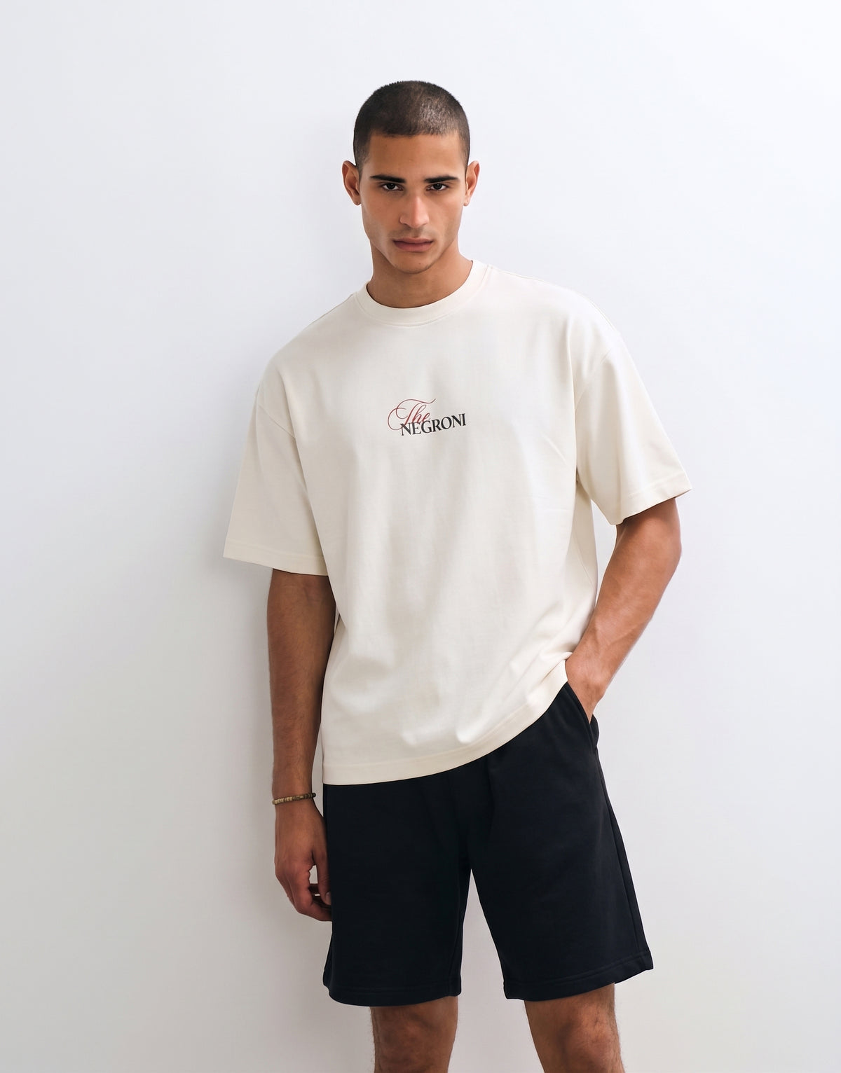 Unisex Cream Oversized T-shirt