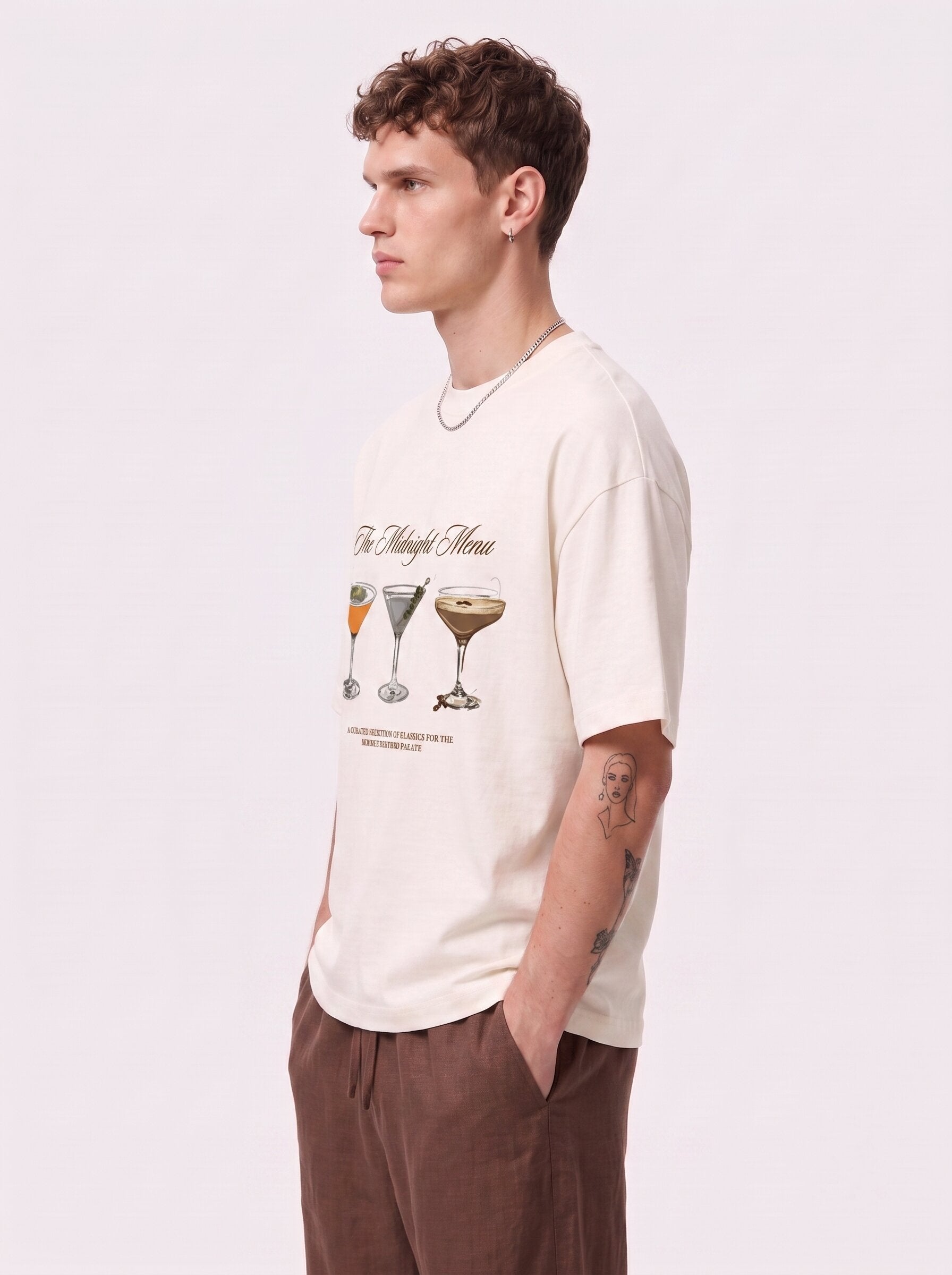 Unisex Cream Oversized T-shirt