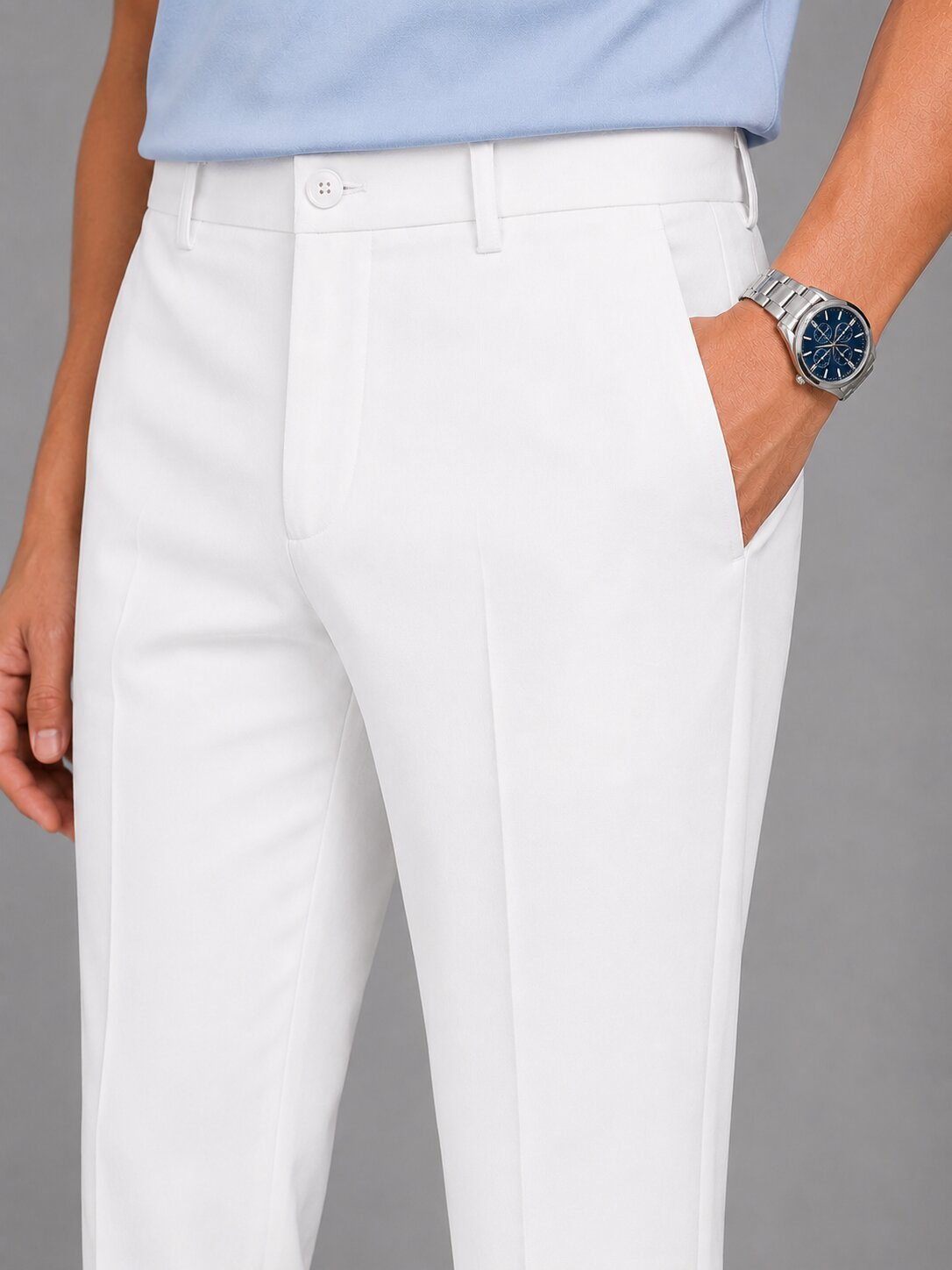 White Formal Pants