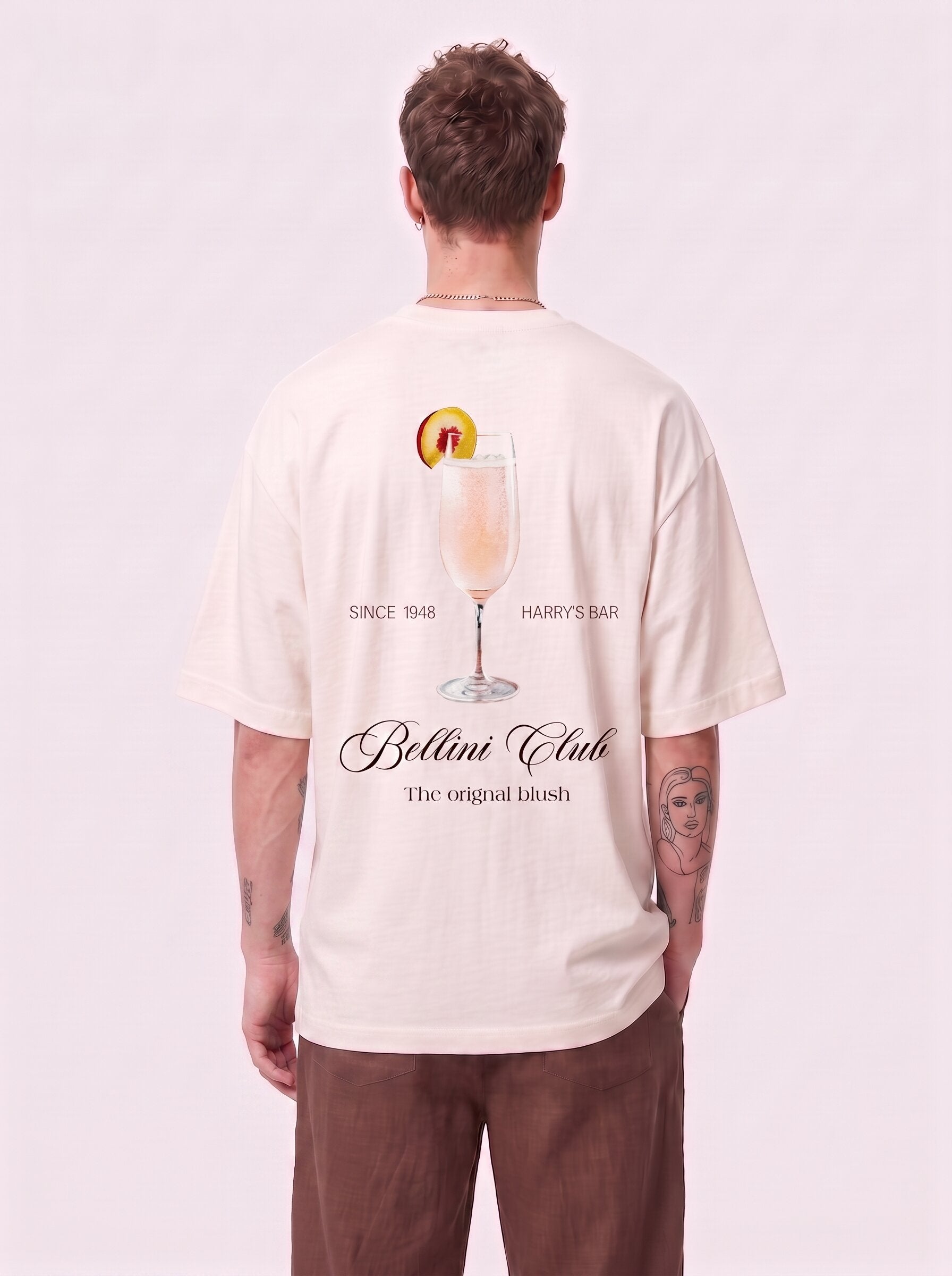 Unisex Cream Oversized T-shirt