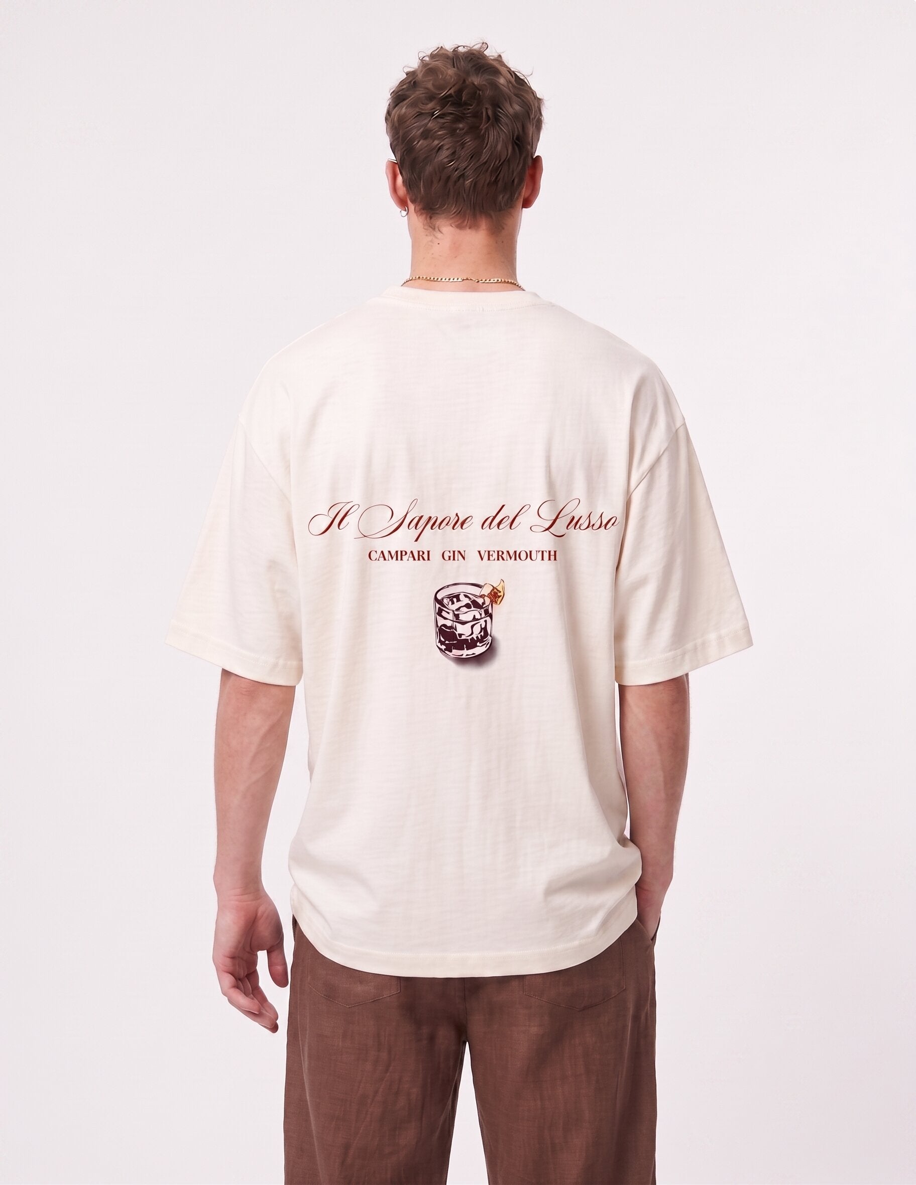 Unisex Cream Oversized T-shirt