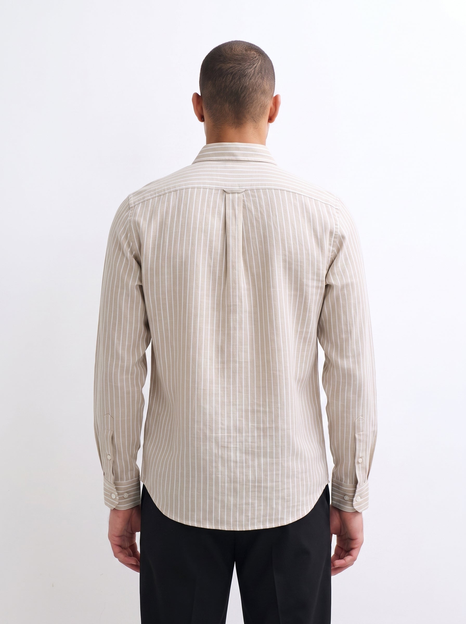 Sand Striped Linen Shirt