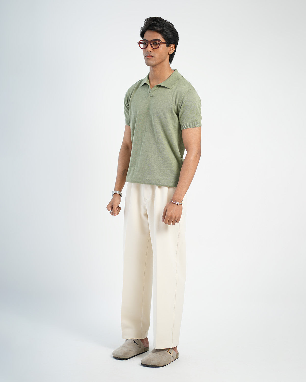 Cream Korean Pant