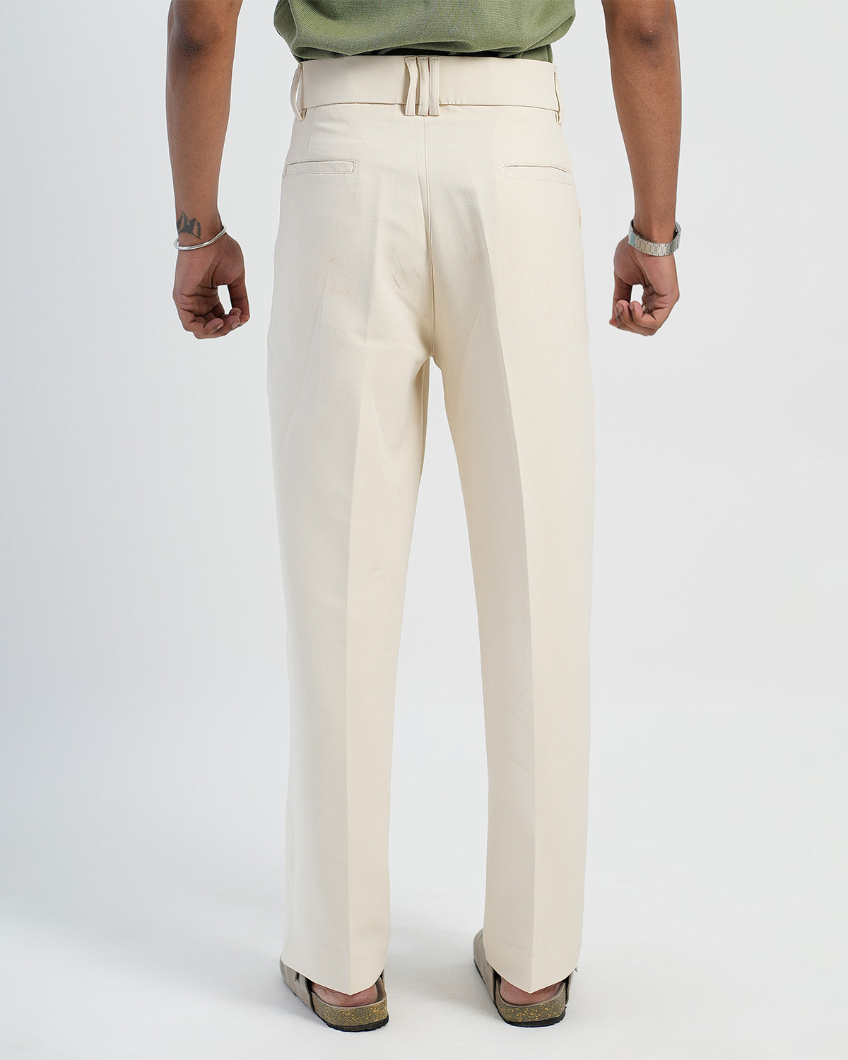 Cream Korean Pant