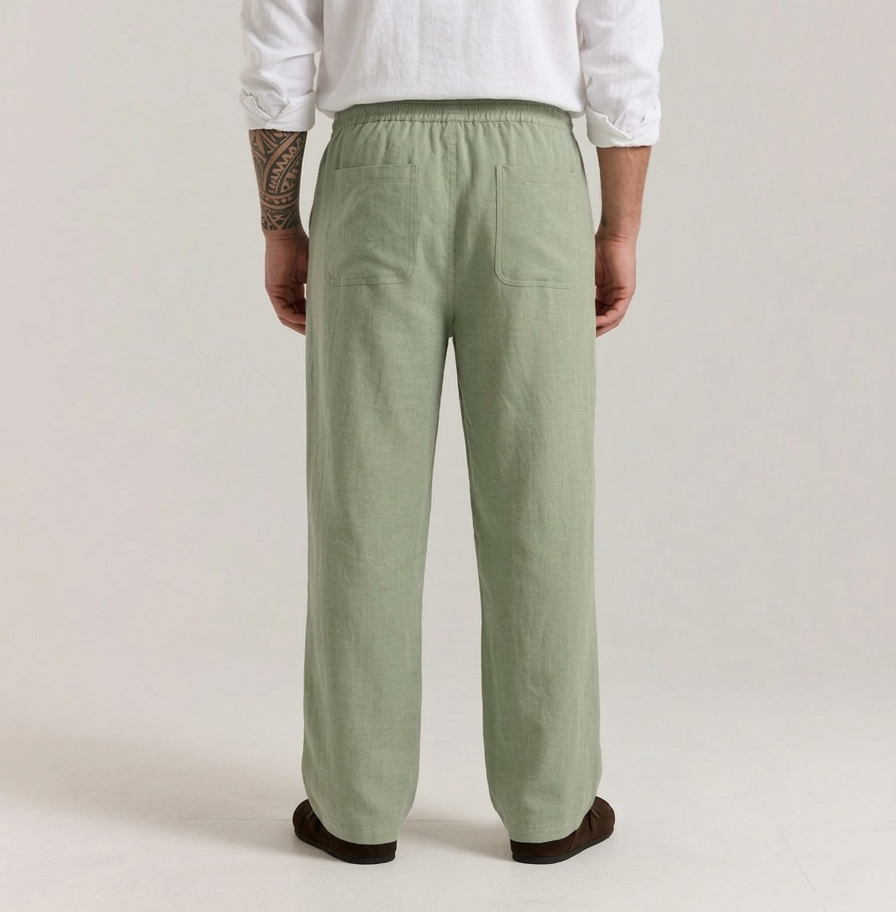 Matcha Cotton Linen Pants